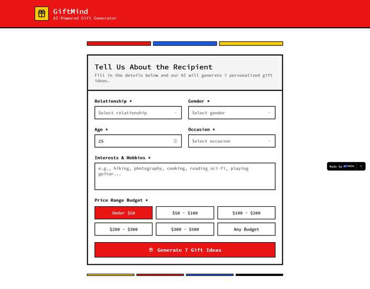 GiftMind AI – screenshot 1