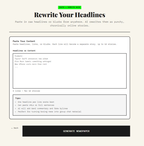 The Chronically Online Gazette – screenshot 4