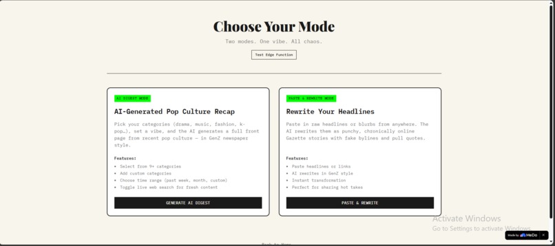 The Chronically Online Gazette – screenshot 2