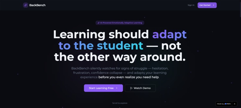 BackBench – screenshot 1