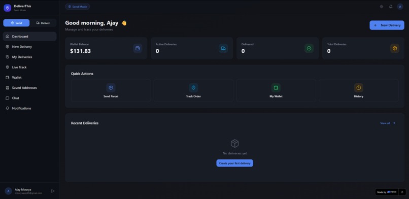 DeliverThis – screenshot 2