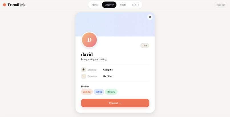 Friendlink – screenshot 4