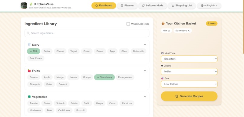 KitchenWise – screenshot 1