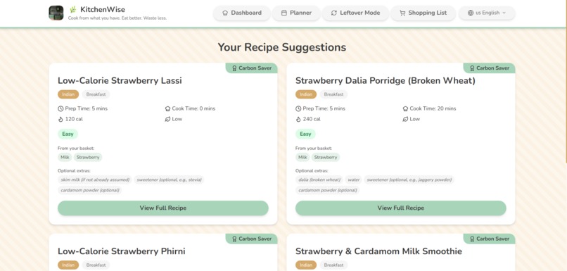KitchenWise – screenshot 2