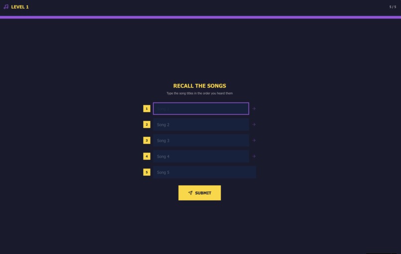 RECALL THE SONGS – screenshot 4
