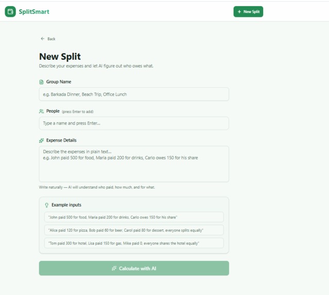 SplitSmart – screenshot 1