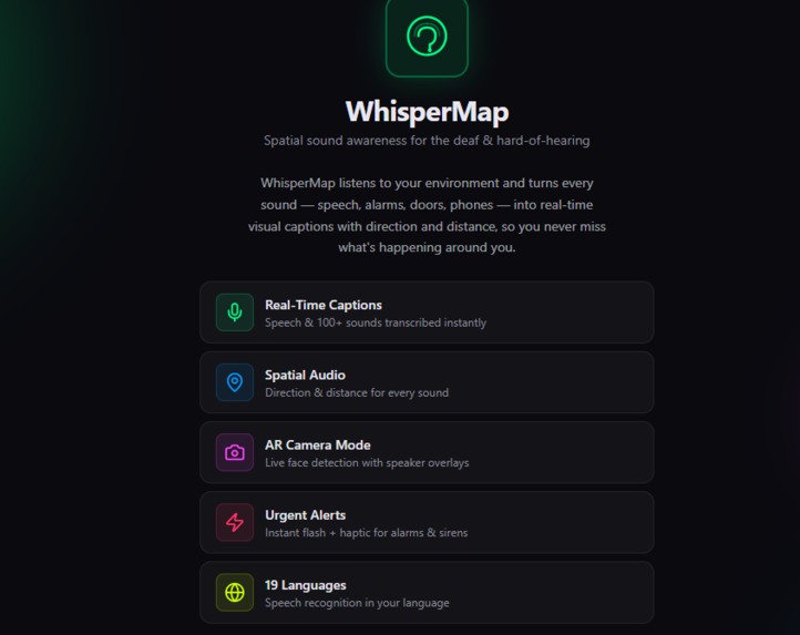 WhisperMap – screenshot 1