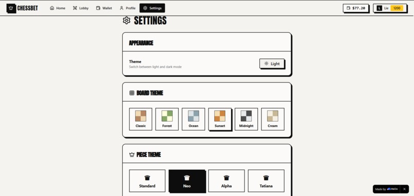 Chess Betting Platform – screenshot 3