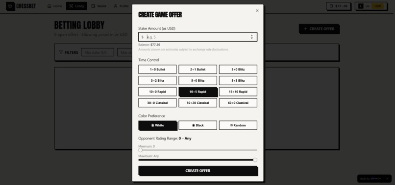 Chess Betting Platform – screenshot 6