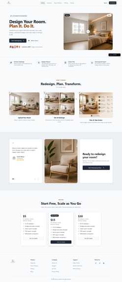 Decoryn Studio An AI-powered interior redesign platform – screenshot 1