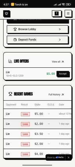 Chess Betting Platform – screenshot 13