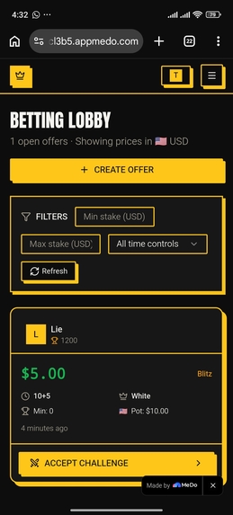 Chess Betting Platform – screenshot 16