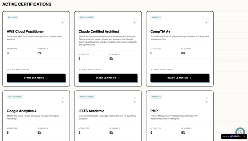 CertMate -  AI-Powered Adaptive Certification Prep – screenshot 1