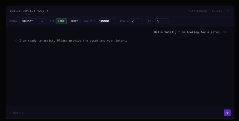 YuDiJi / AI Crypto Risk Agent – screenshot 1