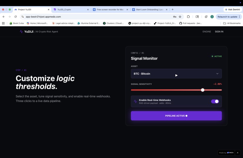 YuDiJi / AI Crypto Risk Agent – screenshot 4