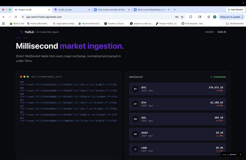 YuDiJi / AI Crypto Risk Agent – screenshot 6