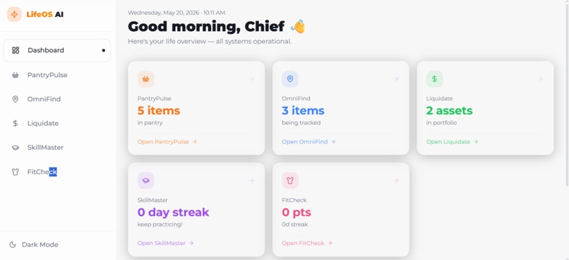 LifeOS AI — Personal Operating System for Real Life – screenshot 6