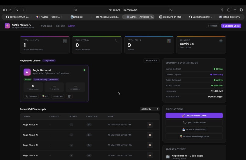 Aegis Nexus AI — Autonomous Security Copilot – screenshot 3