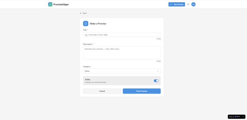 PromiseEdger – screenshot 1