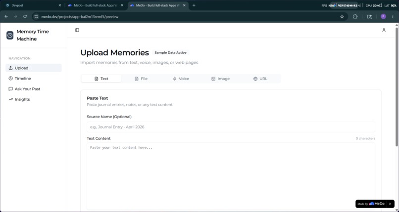 Memory Time Machine Talk to Your Past.  – screenshot 1
