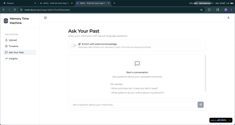 Memory Time Machine Talk to Your Past.  – screenshot 3
