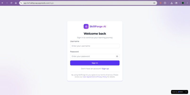 SkillForge AI – screenshot 1