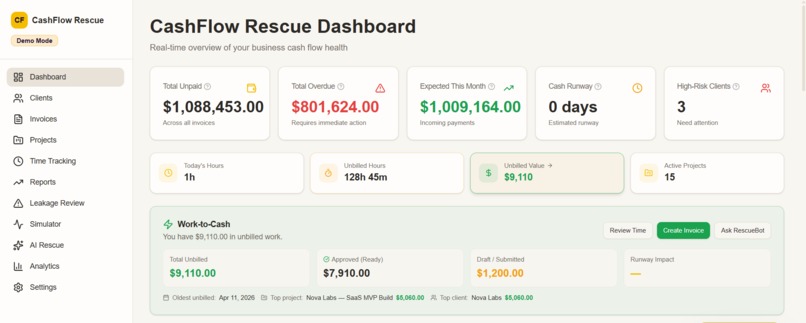 CashFlow Rescue OS – screenshot 4