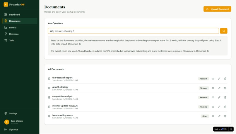 FounderOS – screenshot 4