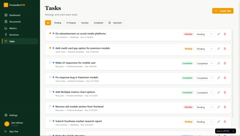 FounderOS – screenshot 6