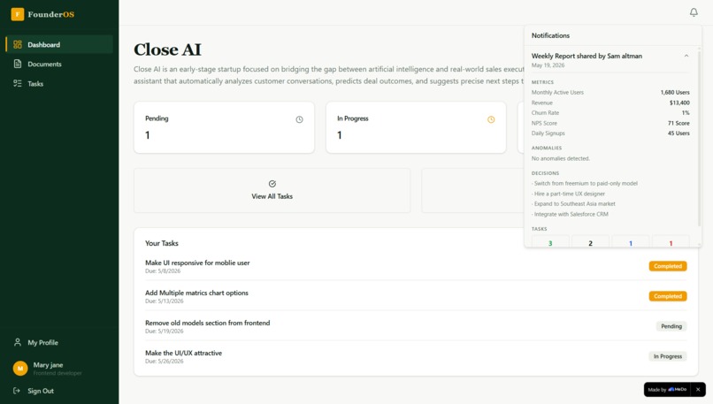 FounderOS – screenshot 7