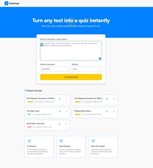 QuizForge – screenshot 1