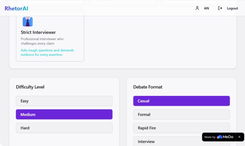 RhetorAI – screenshot 1