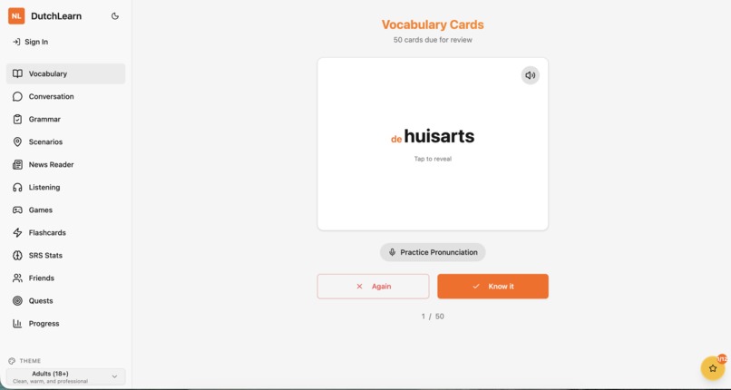 Dutch Language Learning App – screenshot 5