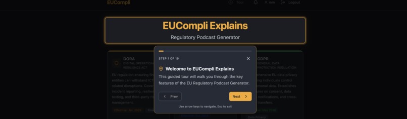 EUCompli Explains Podcast Generator – screenshot 6