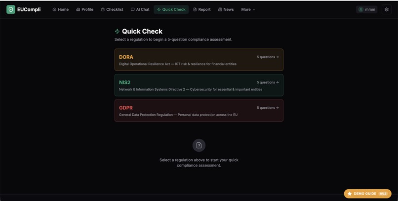 EUCompli – screenshot 2