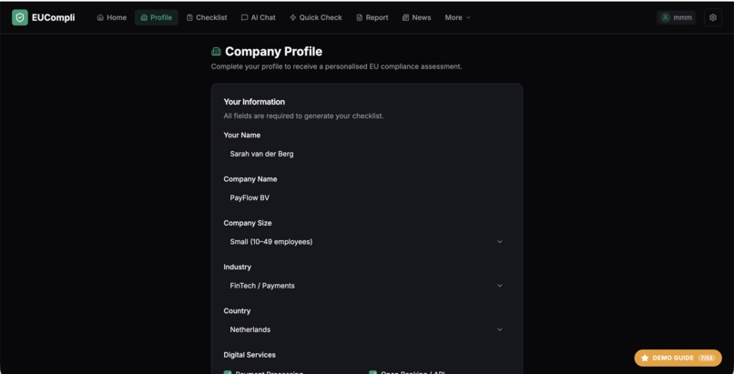 EUCompli – screenshot 3