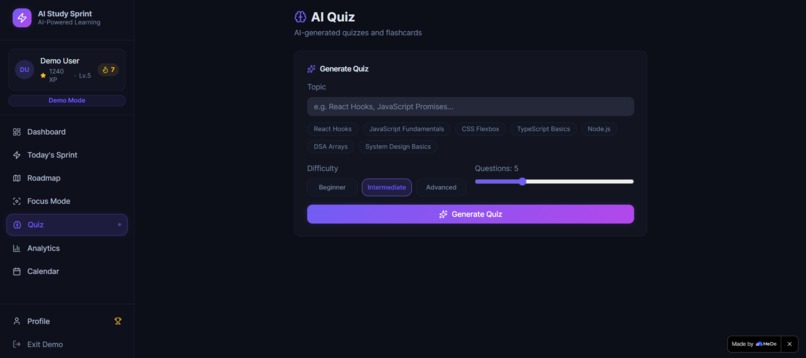 Momentum - AI Study Sprint – screenshot 9