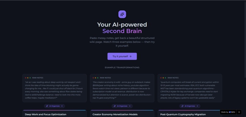 Second Brain – screenshot 1