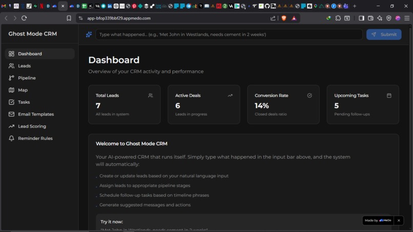 Ghost-Mode CRM – screenshot 2