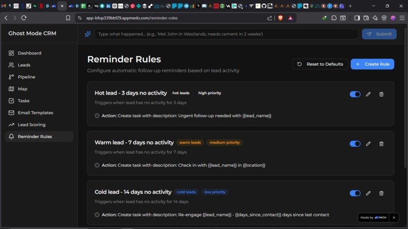 Ghost-Mode CRM – screenshot 7