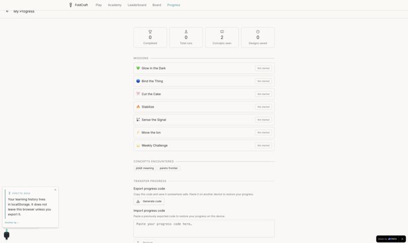 FoldCraft - edge bio lab and simulation – screenshot 3