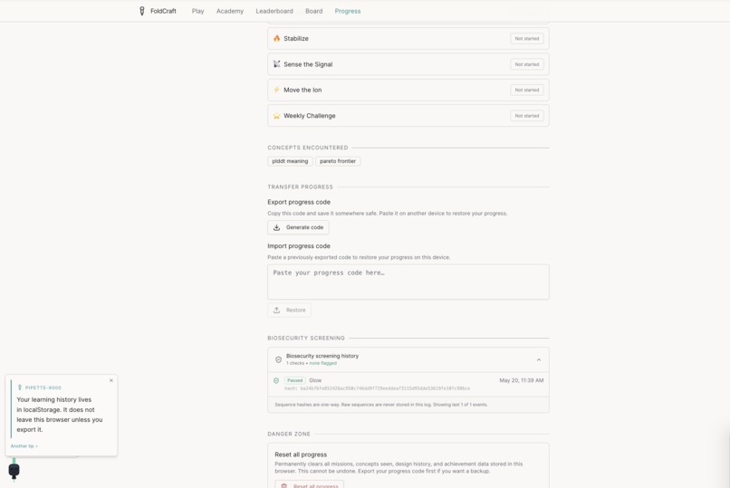 FoldCraft - edge bio lab and simulation – screenshot 8