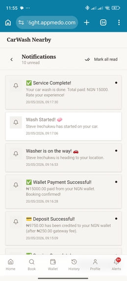 On-Demand Car Wash App – screenshot 9