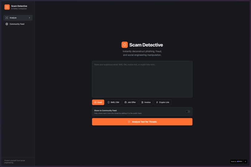 Scam Detective ∙ AI Safety Companion – screenshot 1