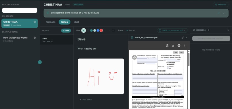 Quietnets – screenshot 4