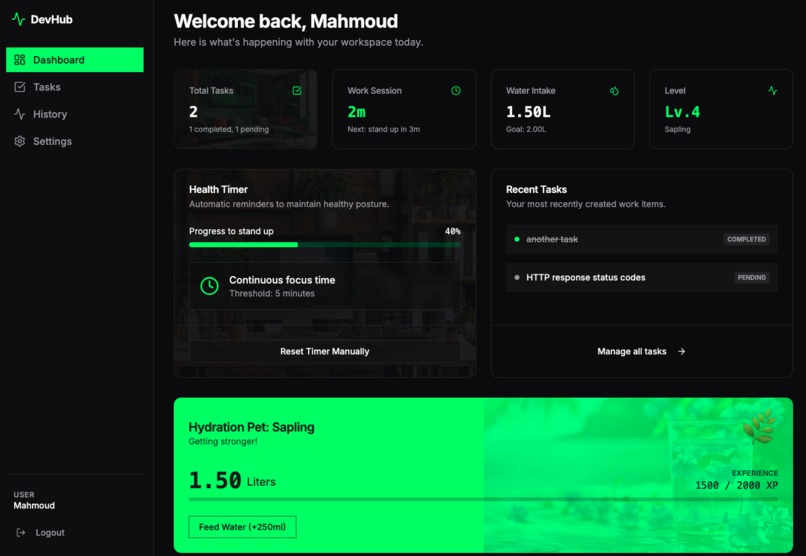 Developer Productivity Hub – screenshot 1