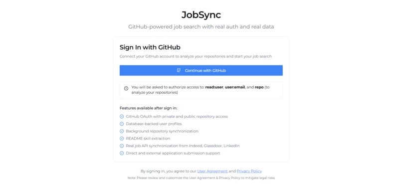 JobSync – screenshot 2