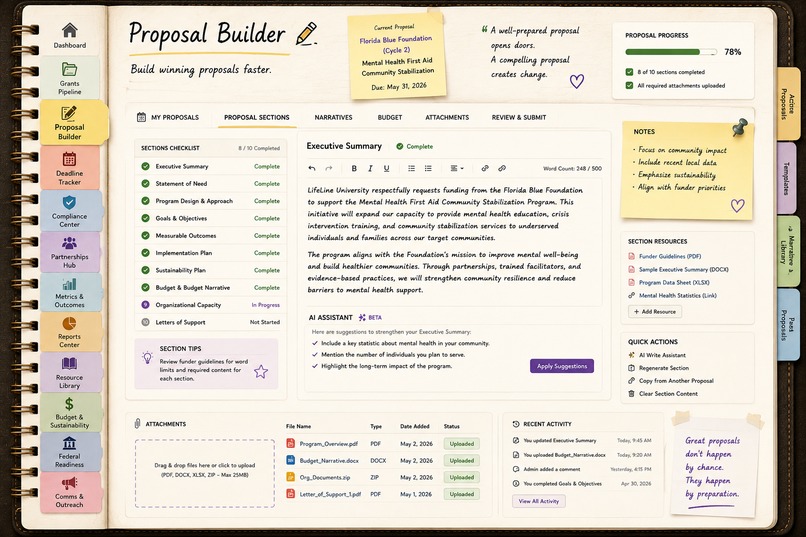 GrantOS -  Powered by MeDo – screenshot 3