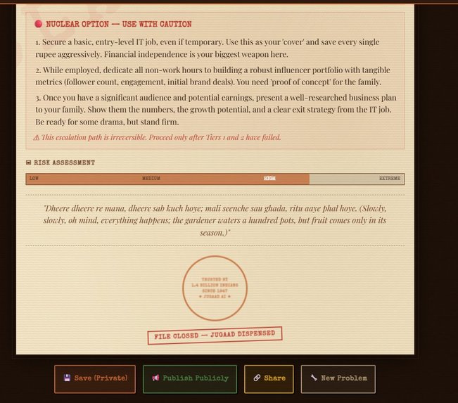 Jugaad AI — The Great Indian Problem-Solving Machine – screenshot 3