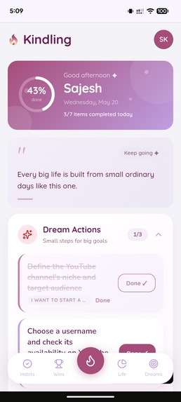 Kindling - Small Sparks. Real Change. – screenshot 2